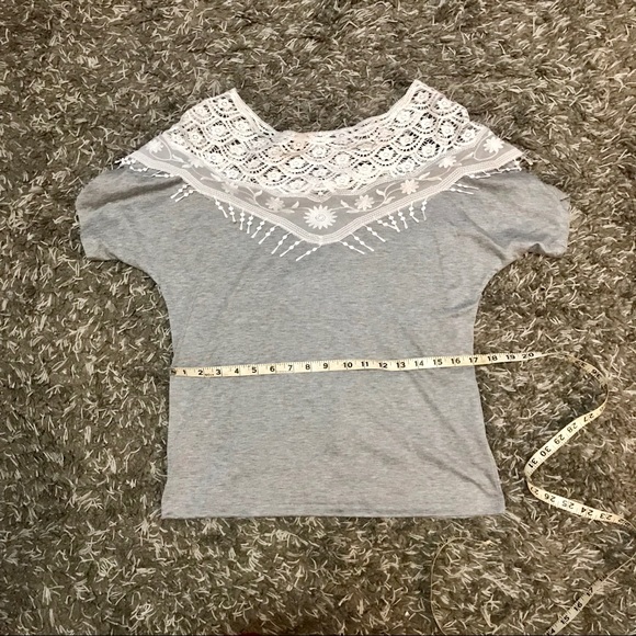 Lace Boatneck Shirt - Picture 6 of 8